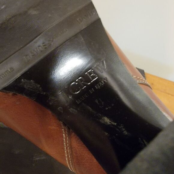 J. CREW Tenley Vanchata Mid Calf Heeled Leather Boot Size 9 - Picture 8 of 8